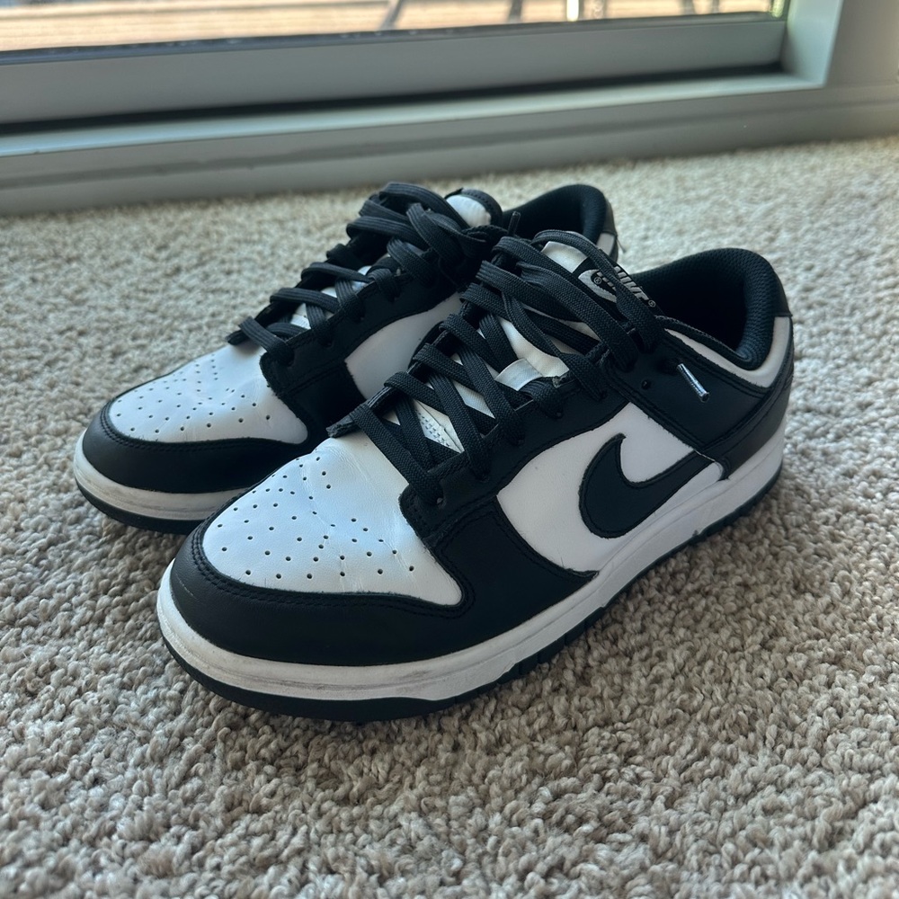 Black and white Nike Panda Dunks. Size 9 W / 7.5 M